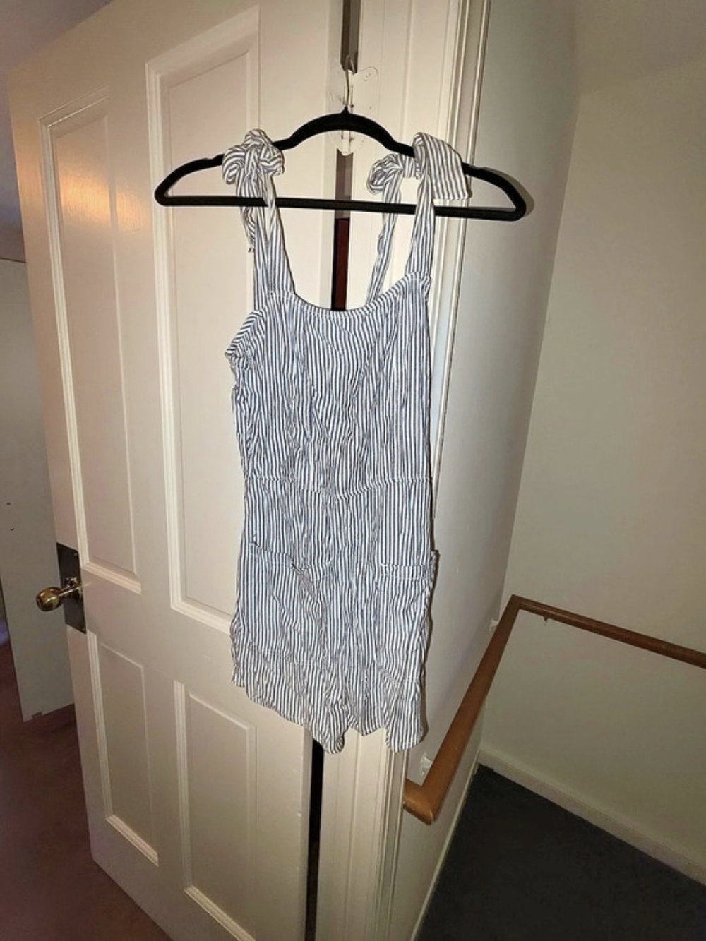 Billabong striped romper in Blue & White Like New
